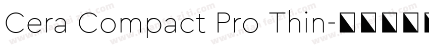 Cera Compact Pro Thin字体转换